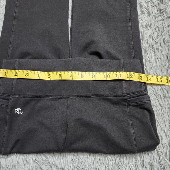 Lauren Ralph Lauren Pants Womens XS Black Stretch Straight Leg Yoga Athletic RLL - Picture 5 of 15
